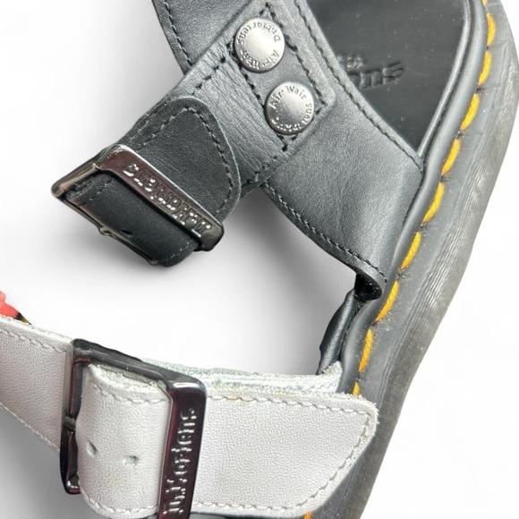 Dr. Martens Men’s Gryphon Black and White Leather Strap Sandals size 12 main image 5